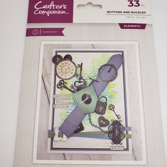 Crafters Campanion Buttons & Buckeles Metal Dies - Picture 1 of 4